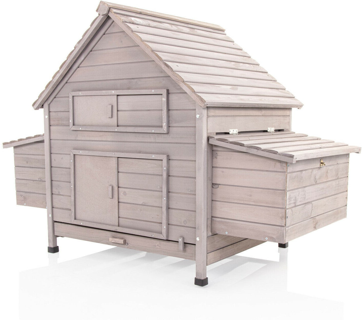 Chicken Coop ARK in Grey Pet Hen House Poultry Ark Run Coup