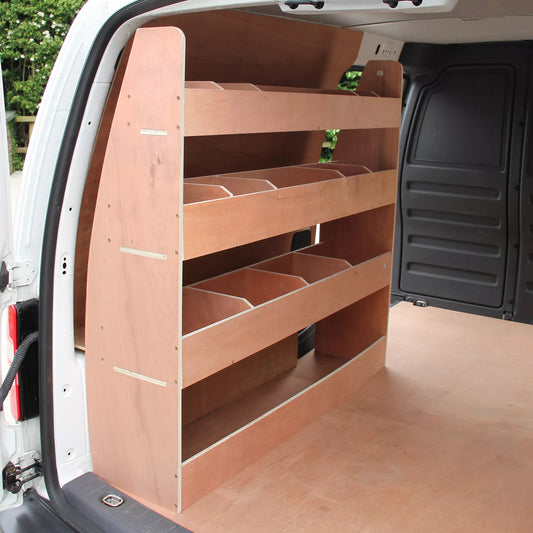 Van Racking Storage Shelving System Ply Tool Rack Ply Unit / VW Caddy SWB Van