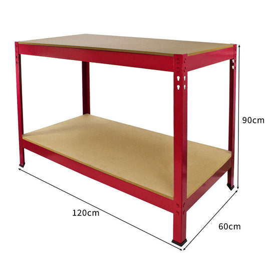 Workbench 1.2 meters Workstation Heavy Duty Metal Garage Workshop Shelve