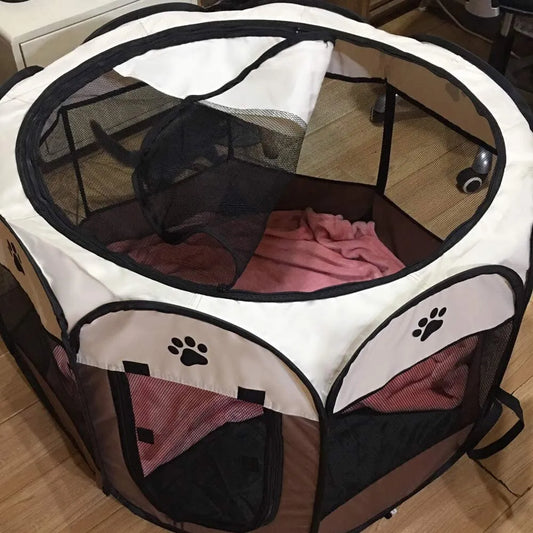 Foldable Soft Fabric Dog Crate Cat Cage Pet Portable Travel Puppy Play Pen Tent