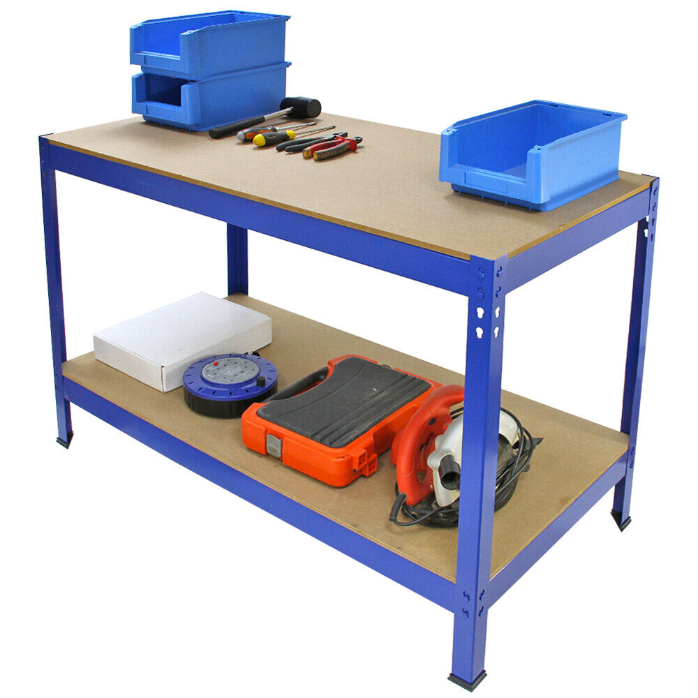 Workbench 1.2 meters Workstation Heavy Duty Metal Garage Workshop Shelve