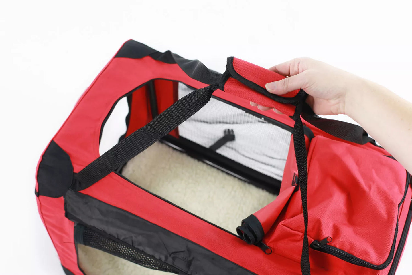 Fabric Dog Crate Cat Puppy Pet Carrier Travel Portable Kennel Cage House