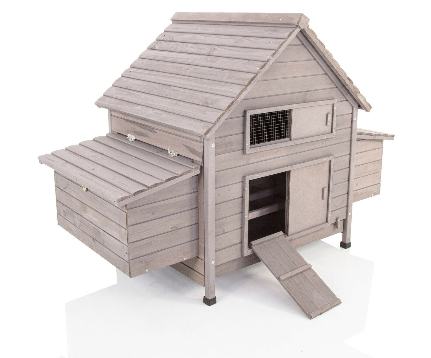 Chicken Coop ARK in Grey Pet Hen House Poultry Ark Run Coup