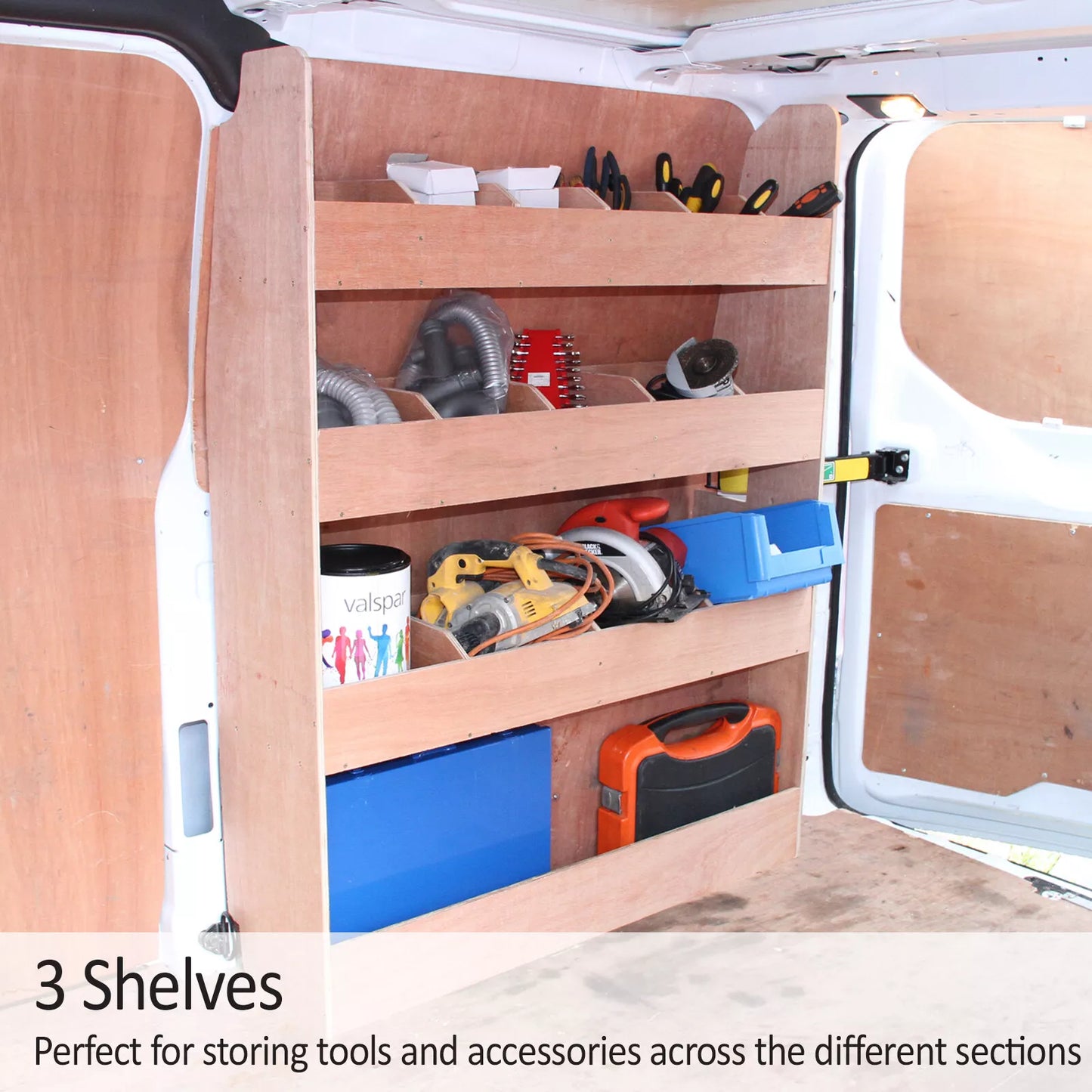Van Racking Storage Shelving System Ply Tool Rack Ply Unit / Ford Transit SWB Van