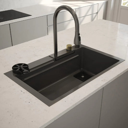 Luxury Gunmetal Sink & Tap set