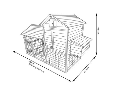 Chicken Coop & Run – 1500
