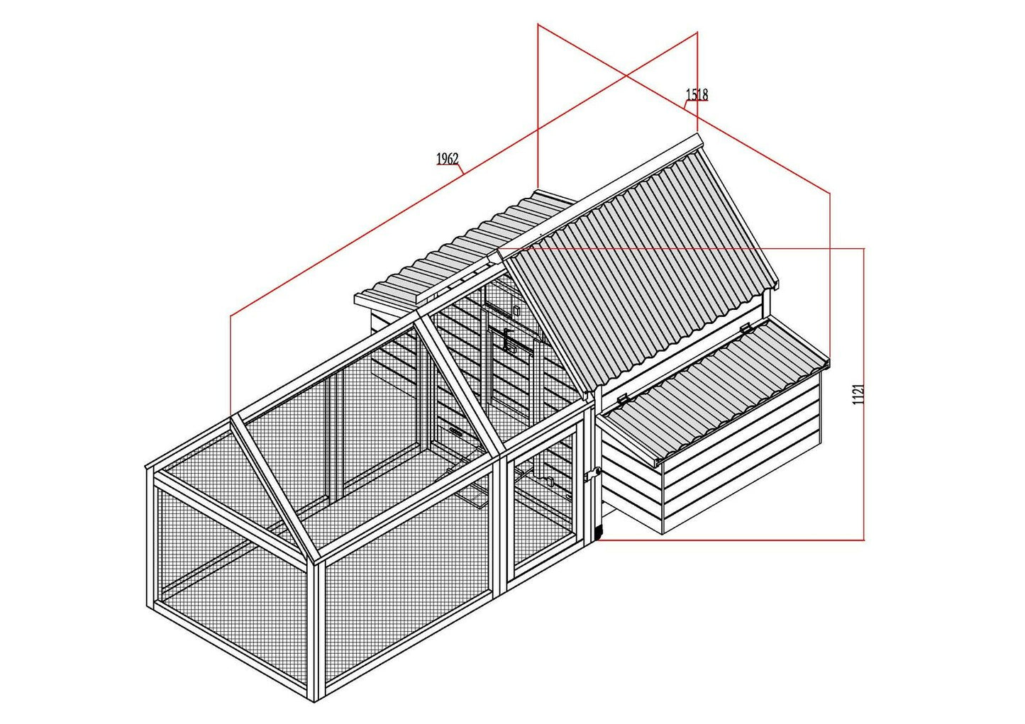Chicken Coop & Run – ECO 600