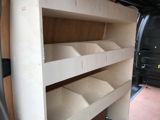 Peugeot Expert 2016+ MWB Van Racking Tool Storage Shelving Van Organiser NS Rear