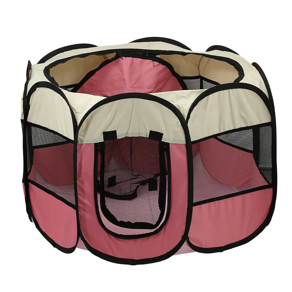 Foldable Soft Fabric Dog Crate Cat Cage Pet Portable Travel Puppy Play Pen Tent