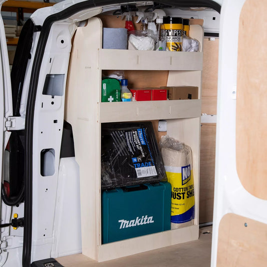 VW Caddy Cargo SWB (2020+) Van Racking Shelving Tool Storage Passenger Side