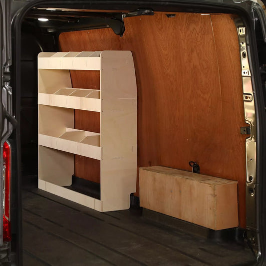 Vauxhall Vivaro LWB 2019+ Van Racking Tool Storage Shelving Organiser OS Front