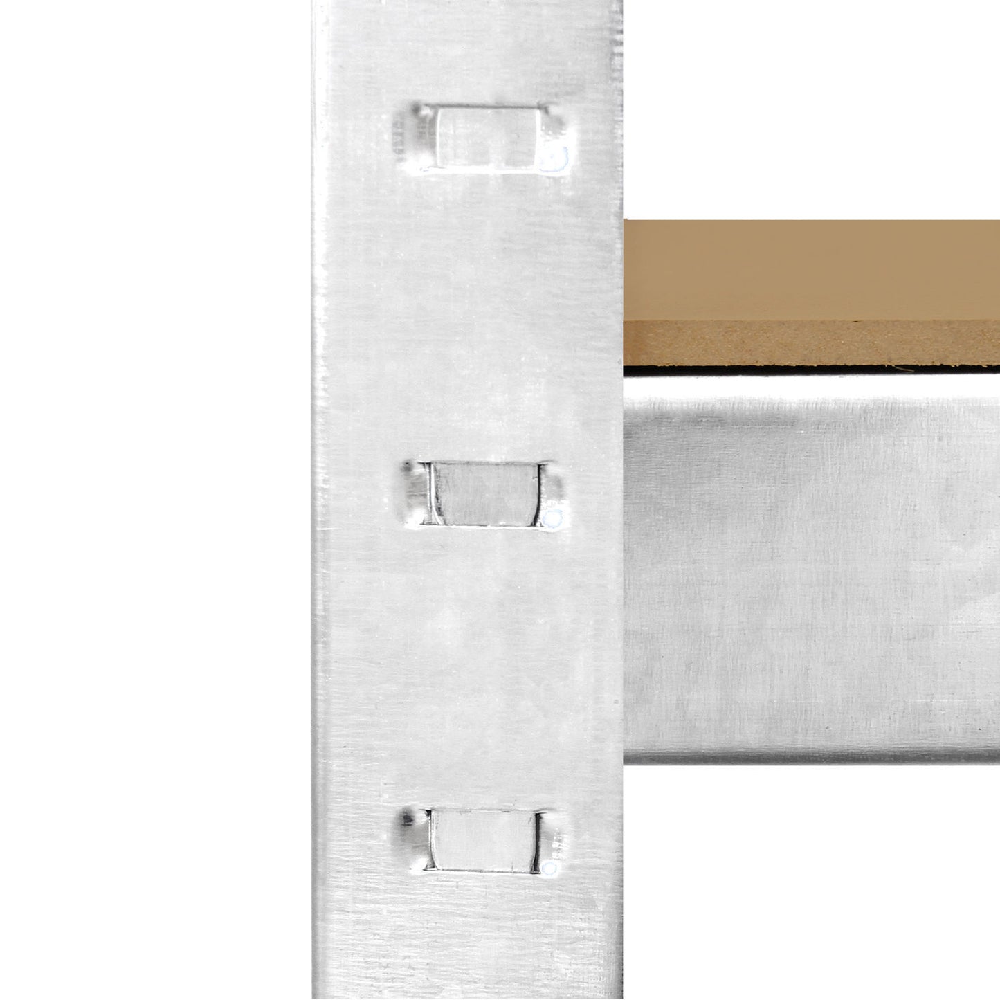 2 x Galvanised Shelving | Garage Unit Storage Racking Heavy Duty Shelves 200kg