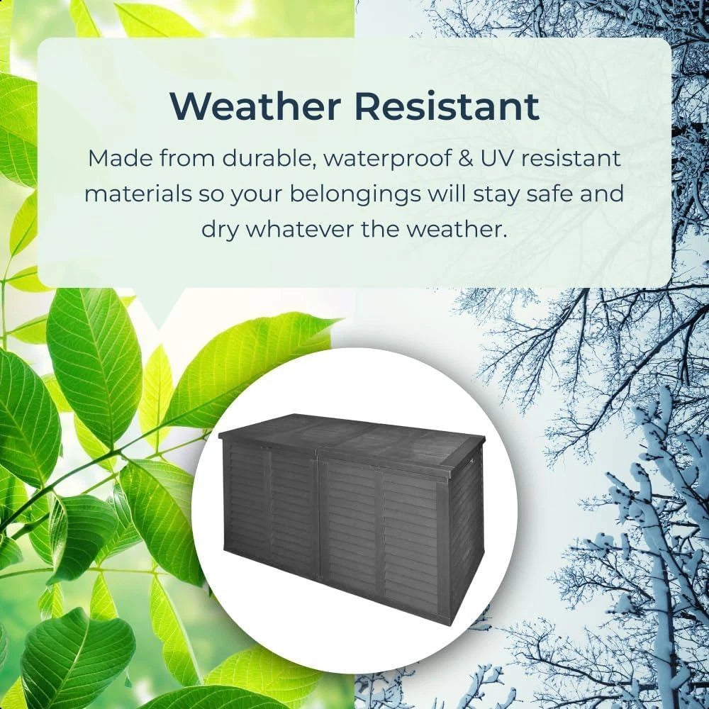 Extra Large Storage Outdoor Box Garden Container Plastic Chest Patio XL 750L