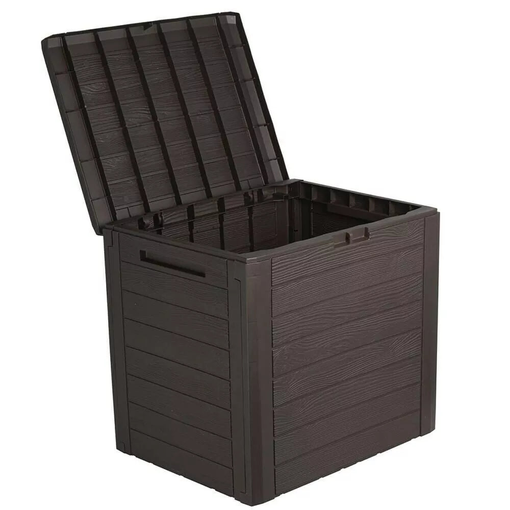 140 Litre Compact Plastic Outdoor Balcony Patio Garden Storage Box Waterproof