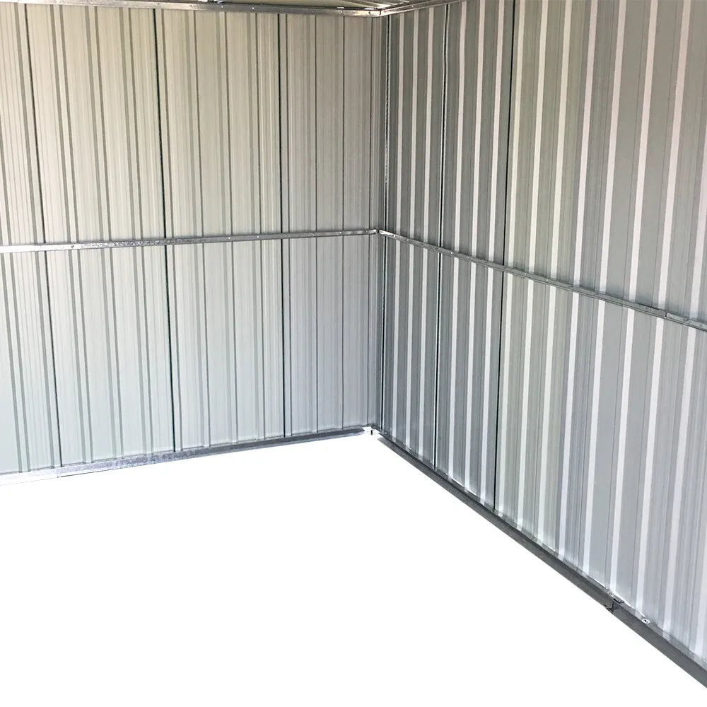 Metal Garden Shed 6 X 4, 6 X 8, 8 X 10ft Garden Storage With BASE FOUNDATION