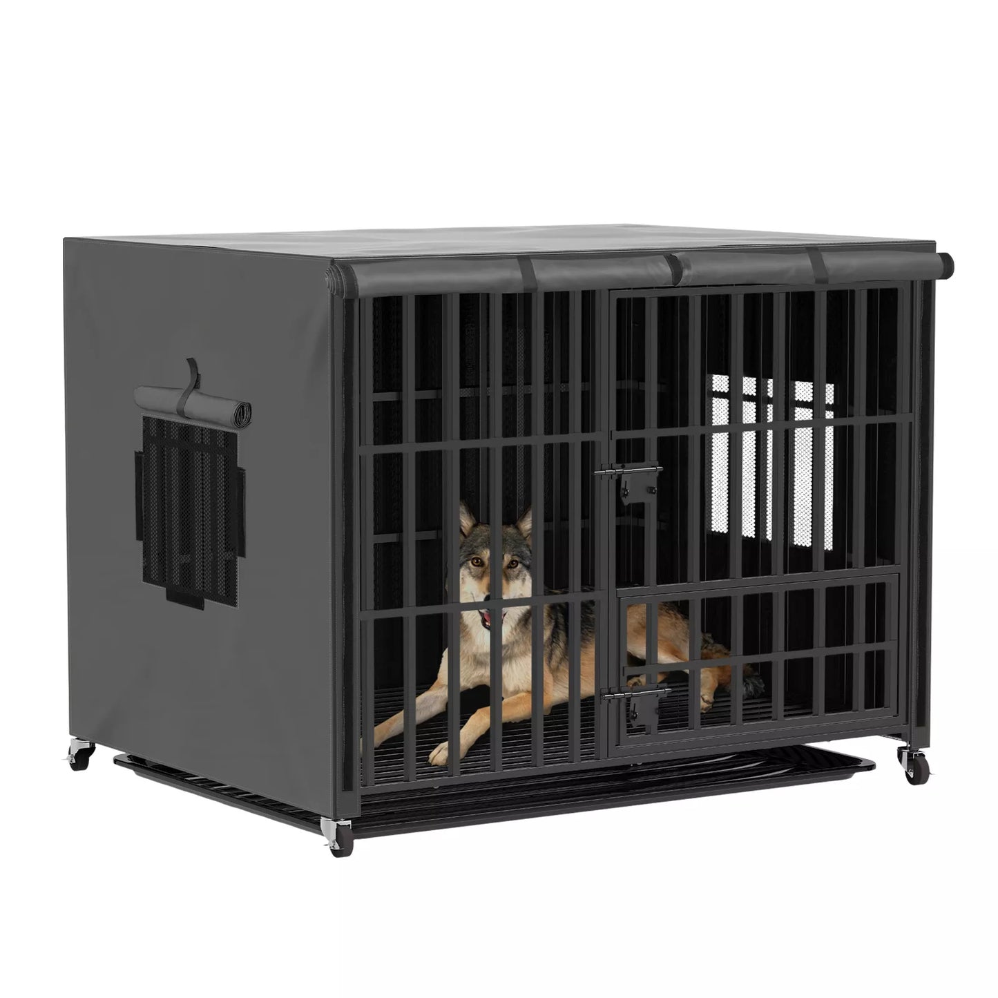Waterproof Cover for Heavy Duty Pet Dog Cage Strong Metal Crate Kennel