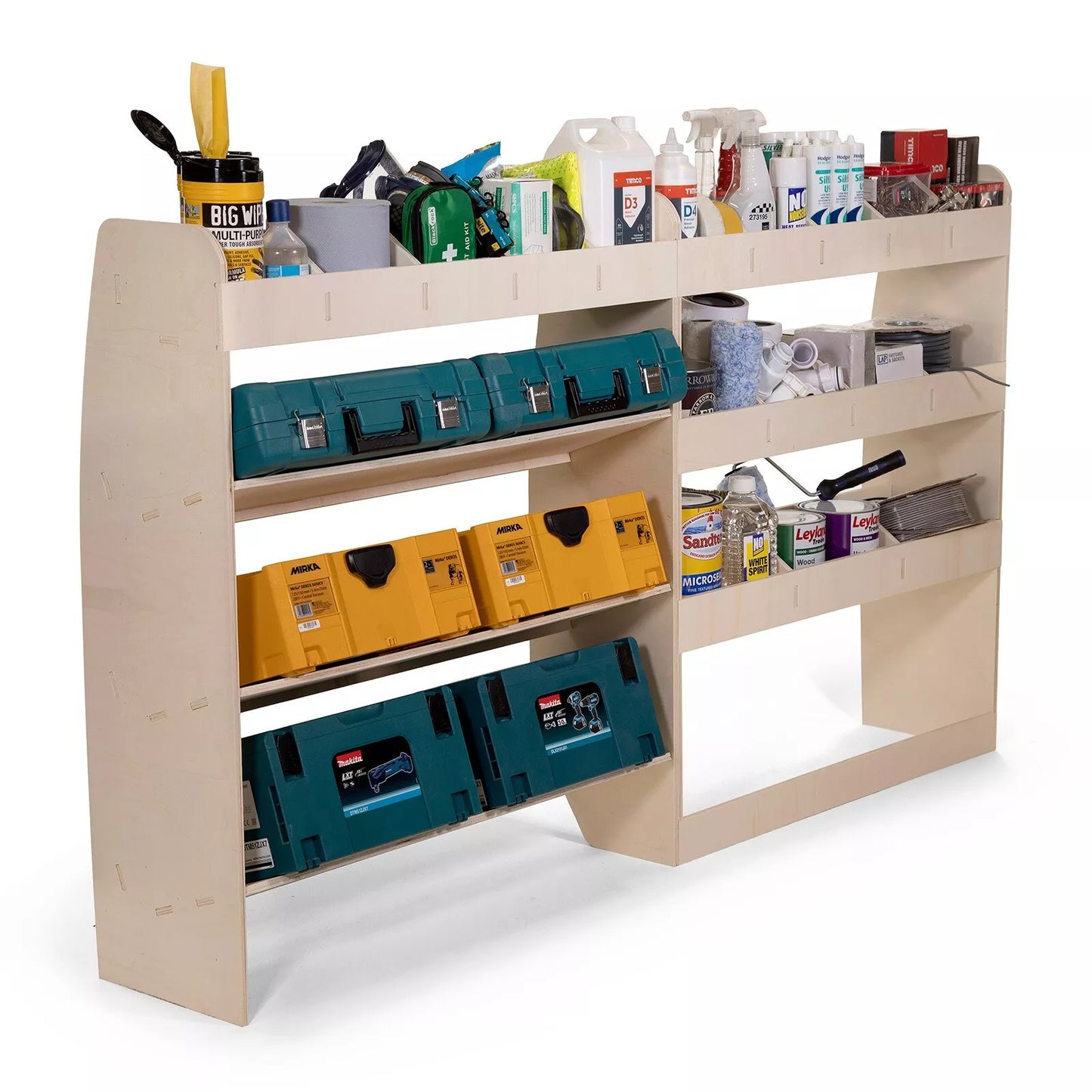 Vauxhall Vivaro SWB 2019+ Toolbox Storage DOUBLE Van Racking & Tool Organiser