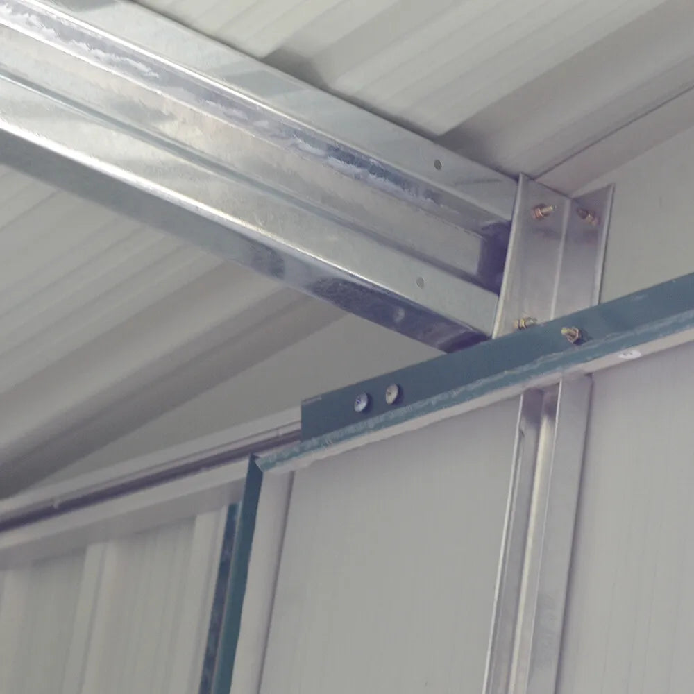 Metal Garden Shed 6 X 4, 6 X 8, 8 X 10ft Garden Storage With BASE FOUNDATION