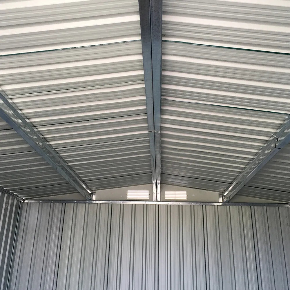 Metal Garden Shed 6 X 4, 6 X 8, 8 X 10ft Garden Storage With BASE FOUNDATION