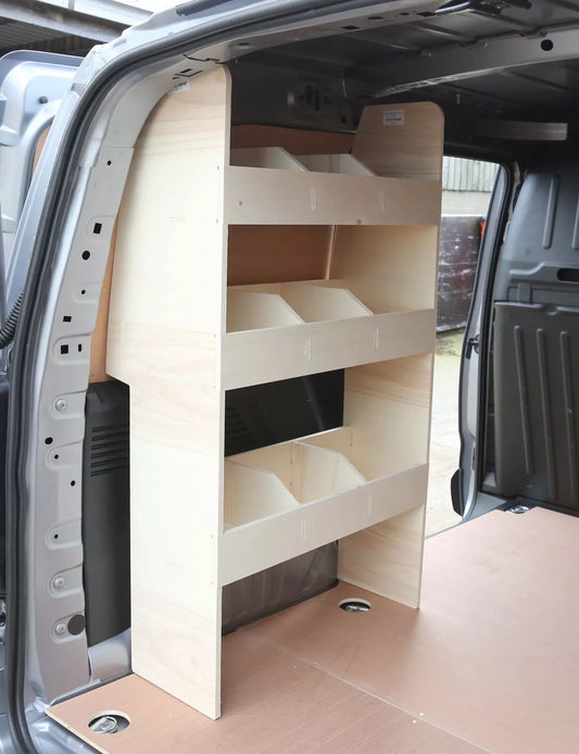 Toyota Proace City SWB 2019+ Van Racking Tool Storage Shelving NS Rear