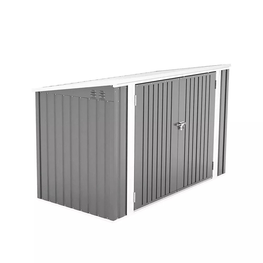 Large Garden Lockable Storage Bike Tool Sheds Box Outdoor Garbage Bin Shed XL