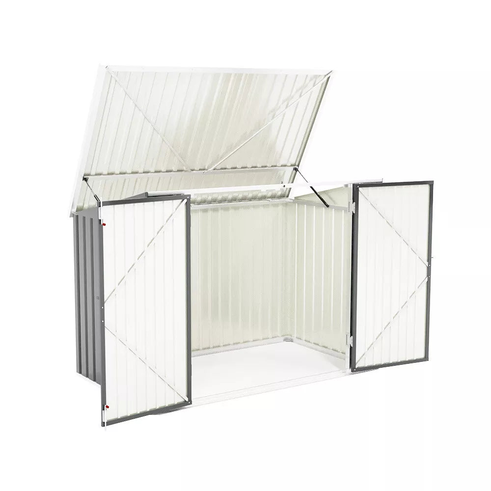 Large Garden Lockable Storage Bike Tool Sheds Box Outdoor Garbage Bin Shed XL