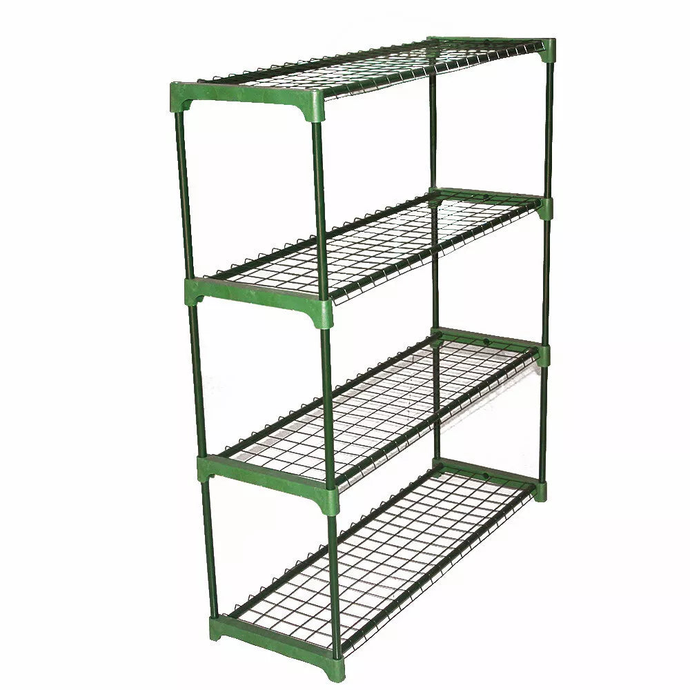 2 x Greenhouse Staging Shed Garage Storage Steel Shelving Shelves Racking Unit