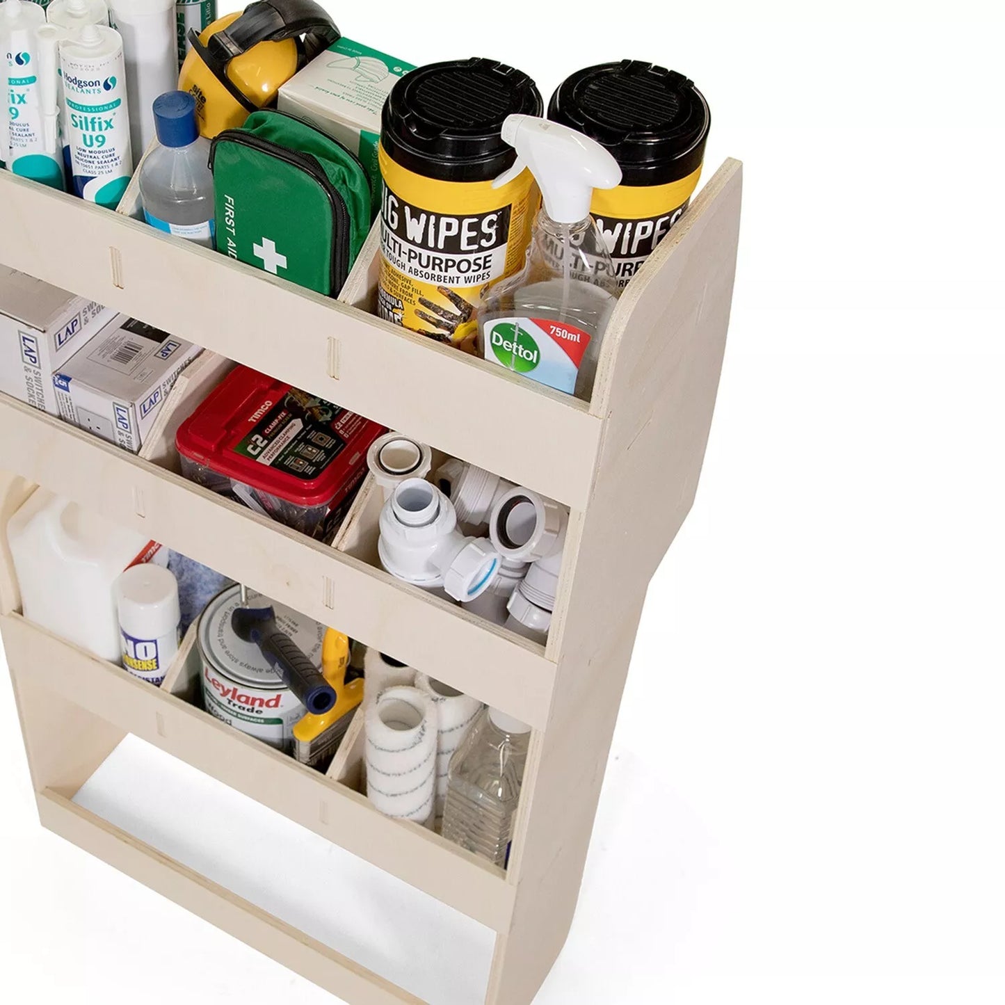 VW Caddy SWB (2004-2020) Van Racking Shelving Tool Storage Passenger Side