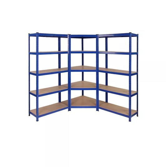 Heavy Duty Garage Corner Kit, 1 x Corner Shelving unit 1800mm H x 900mm W x 450mm D & 2 x Heavy Duty Shelving units 1800mm H x 1200mm W x 450mm D Massive capacity of 275KG UDL