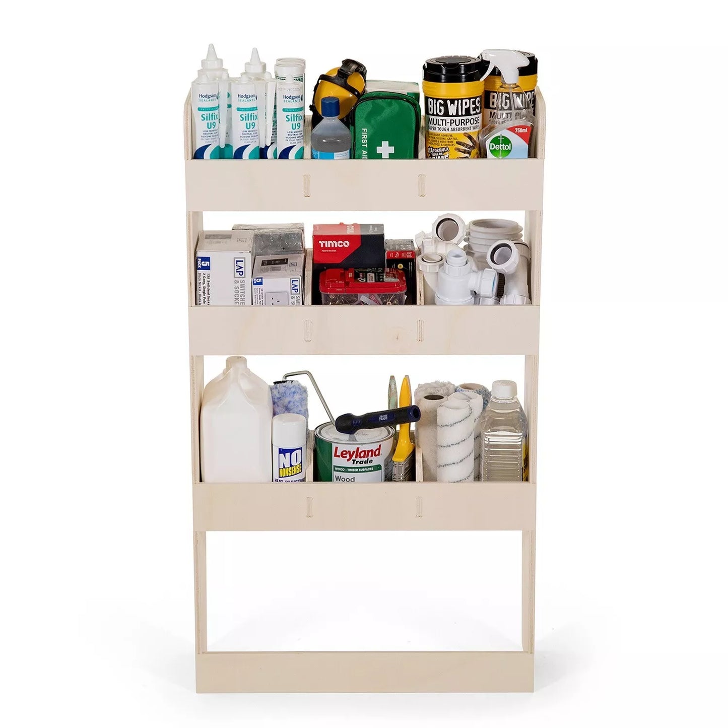 VW Caddy SWB (2004-2020) Van Racking Shelving Tool Storage Passenger Side