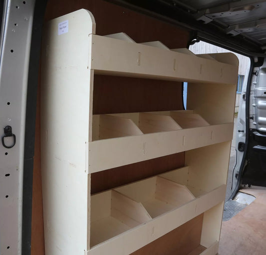 Vauxhall Vivaro SWB 2015-19 Van Racking Tool Storage Organiser Shelving NS Rear