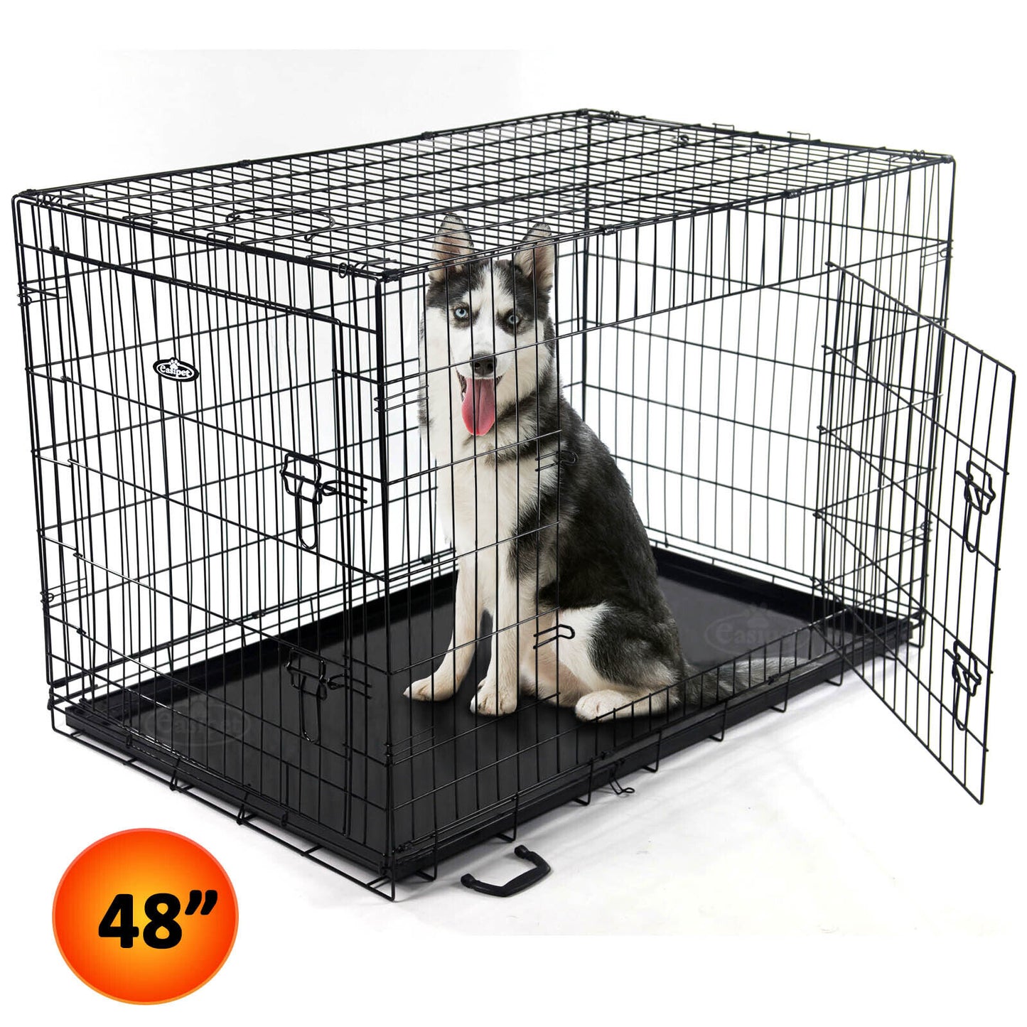 Dog Cage Pet Puppy Metal Training Crate Carrier Black S M L XL XXL sizes