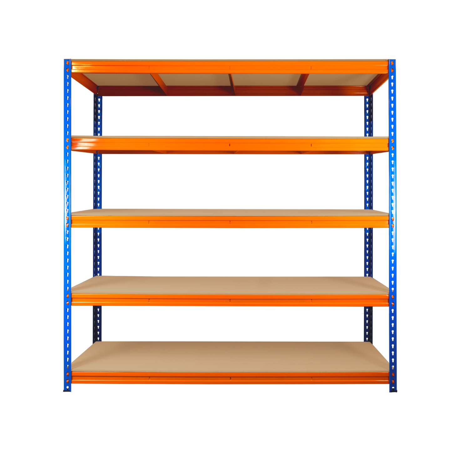 Industrial Warehouse Racking Garage Storage Workshop Shelves 180 x 180 x 60d cm Metal Shelving Units 1.2mm Thick Steel 350kg per Shelf