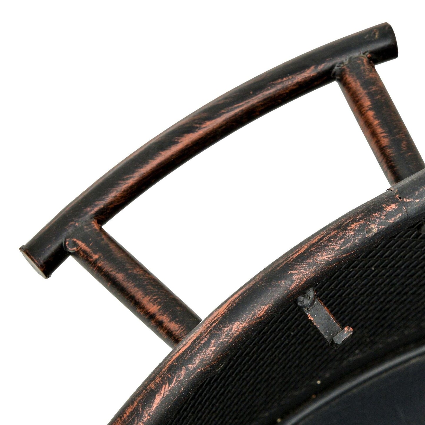 Outdoor Fire Pit Charcoal Log Wood Burner Firebowl with Screen Cover & Poker