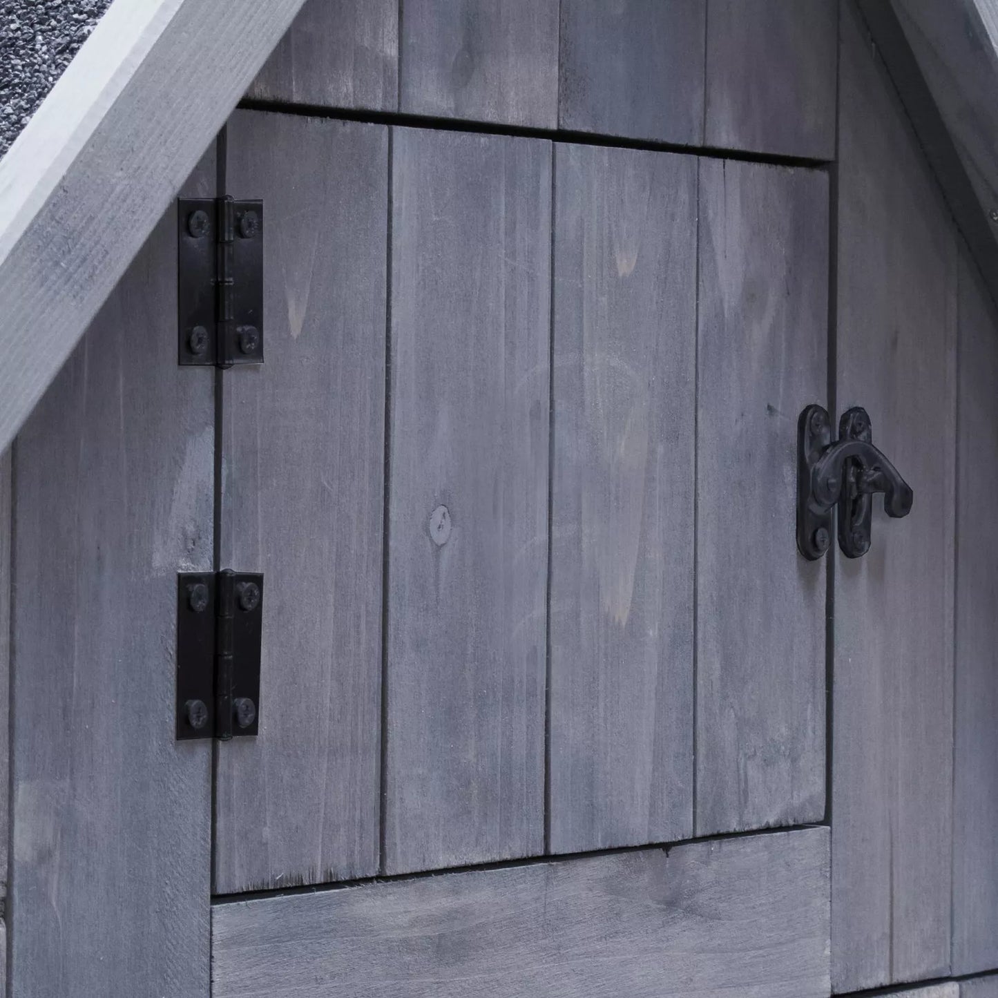 OUTDOOR STORAGE CUPBOARD WOODEN WATERPROOF TOOL BOX APEX ROOF SMALL SHED GARDEN