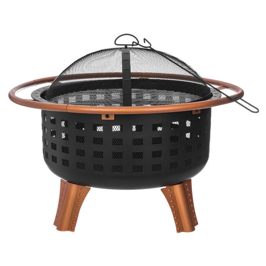 BBQ Outdoor Brazier Garden Fire Saturn Fire Pit Stove Patio Heater Grill Poker