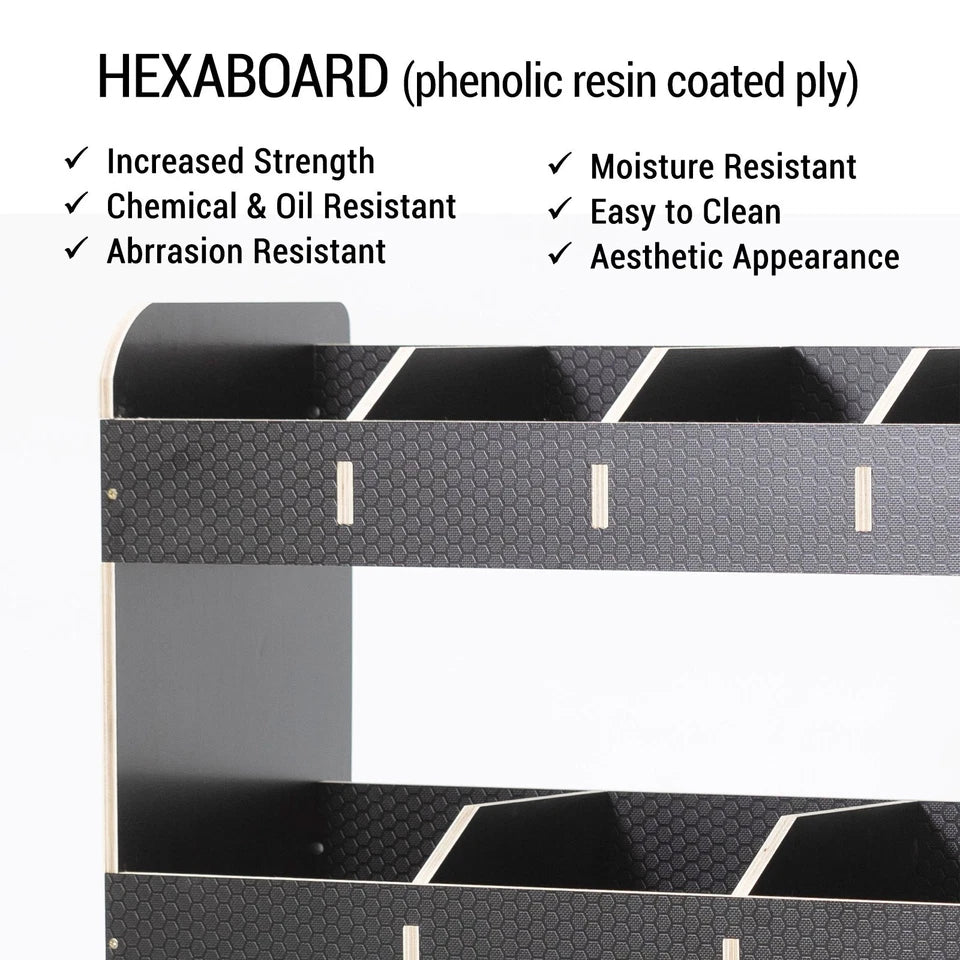 Fiat Doblo L1 (SWB) 2022+ Driver Side HEXABOARD Van Racking Storage Shelving