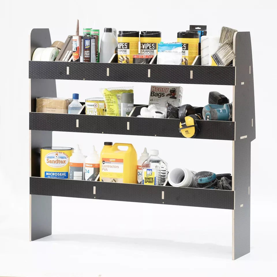 Fiat Doblo L1 (SWB) 2022+ Driver Side HEXABOARD Van Racking Storage Shelving