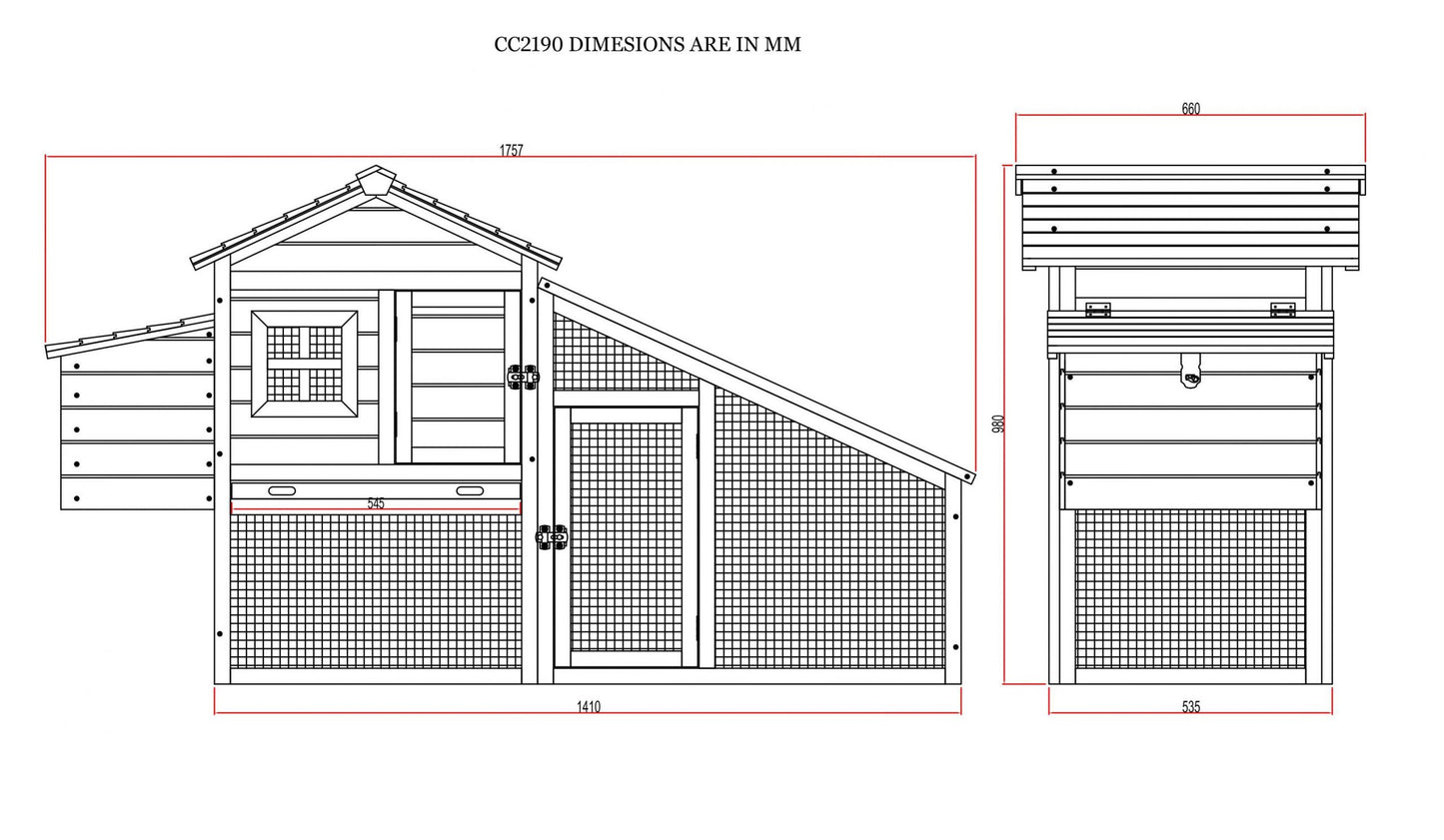 Chicken Coop & Run – CC2190