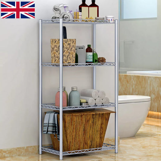 4 Tier Metal Shelving Unit Storage Racking Shelves Garage Warehouse Shed New