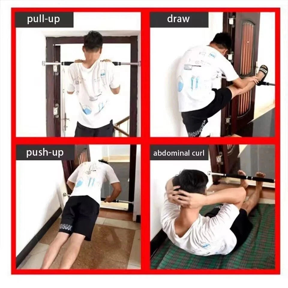 New Product! Doorway Pull Up Bar Chin Up Home Gym Upper Body Abs Fitness Strength Trainer UK