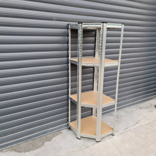 Galvanised Corner Shelving/Racking Garage Storage Unit Shelves 175kg 1500mm