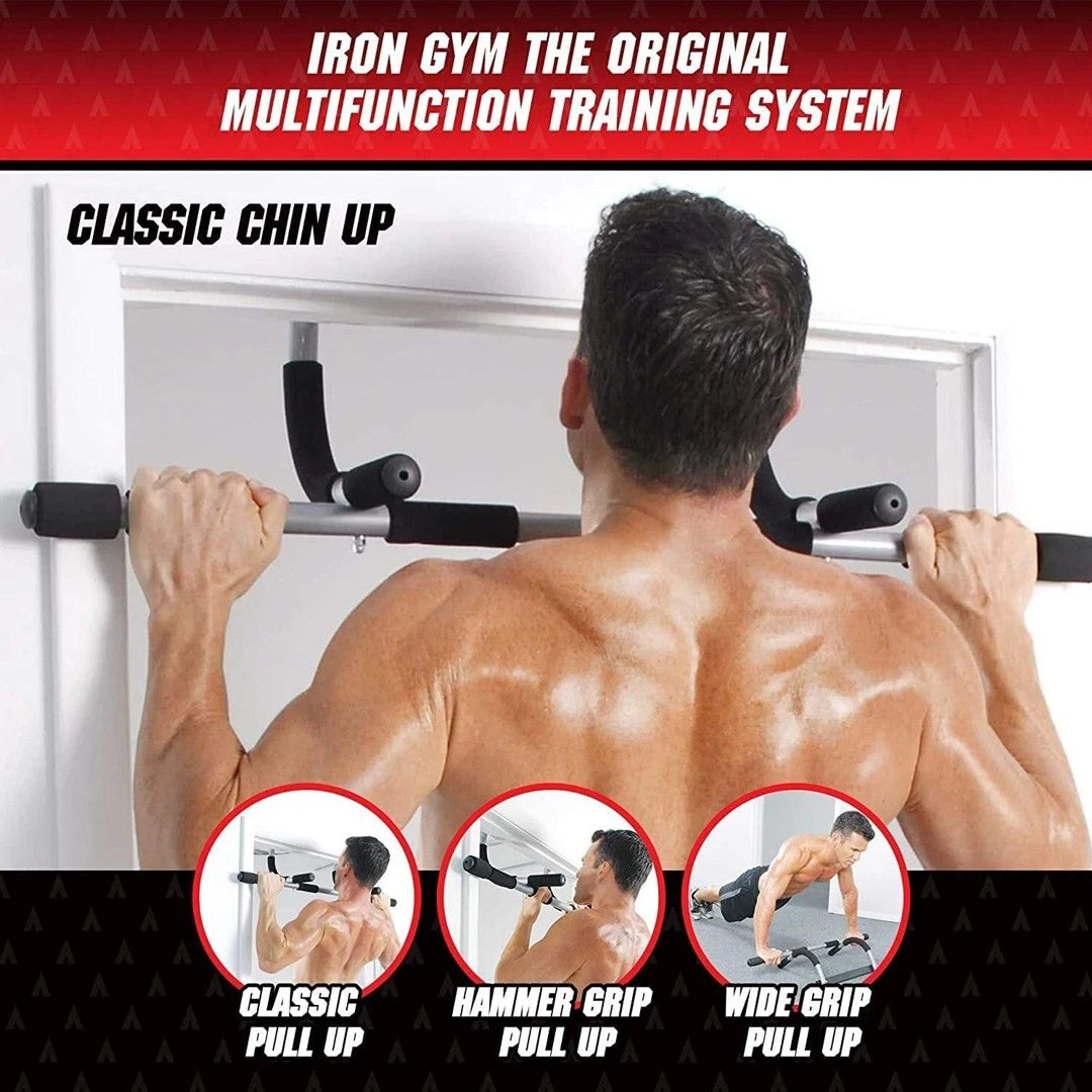 Doorway Pull Up Bar Chin Up Sit-Up Strength Body Workout Exercise Fitness Gym UK