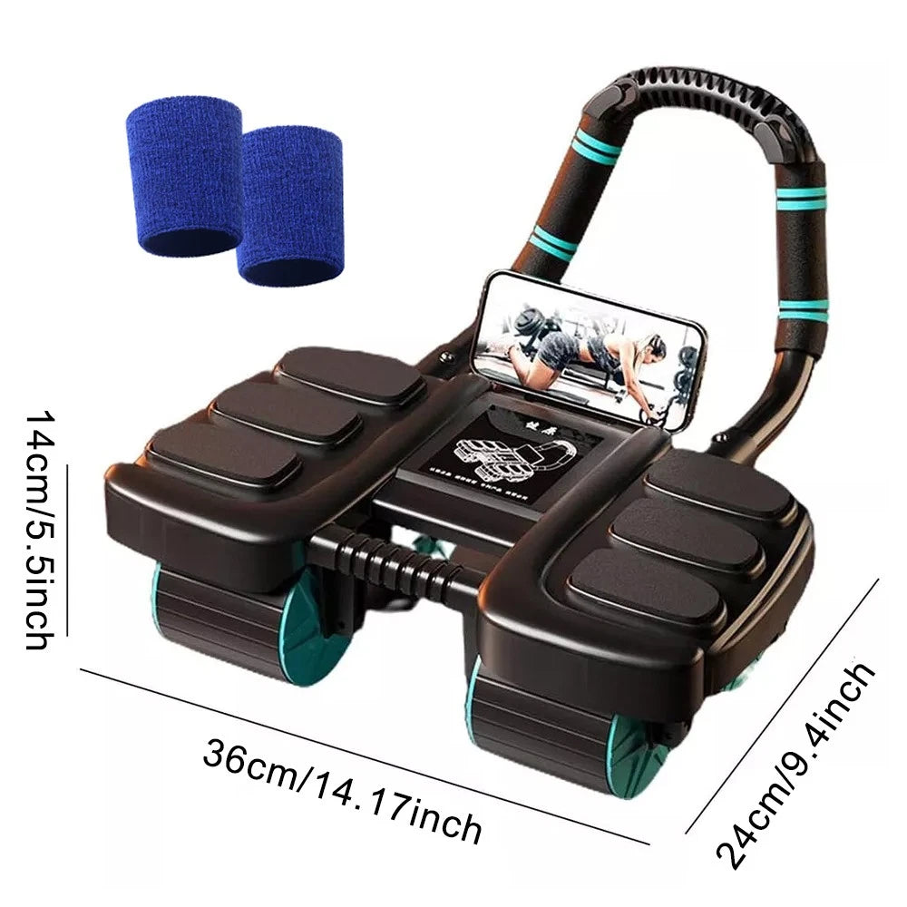 Healthy Belly Wheel with 6 Elbow Support Ab Roller Wheel Abdominal Fitness Wheel