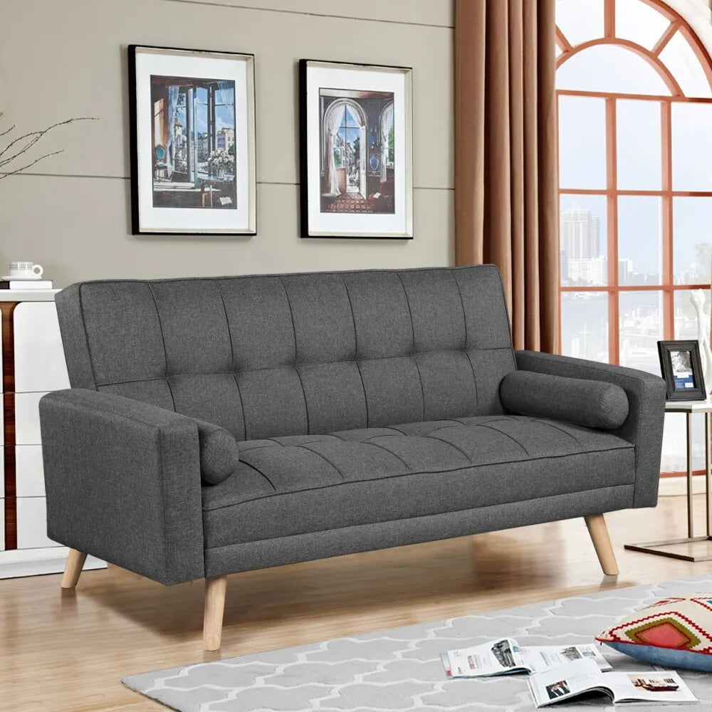 Fabric Sofa Bed 3 Seater Click Clack Living Room Recliner Couch Sofa Living Room