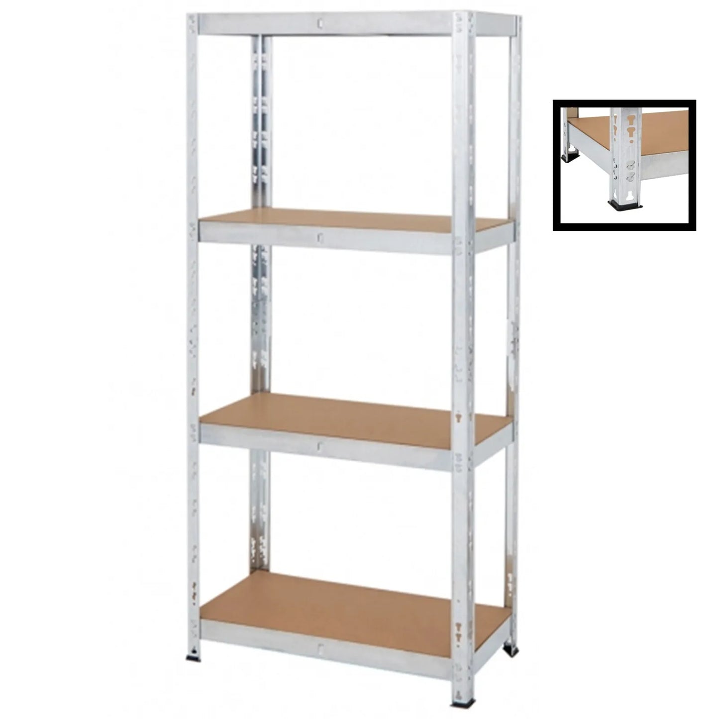 4 Tier Heavy Duty Metal Storage Racking Garage Shelving Shelf Units -180x90x45cm