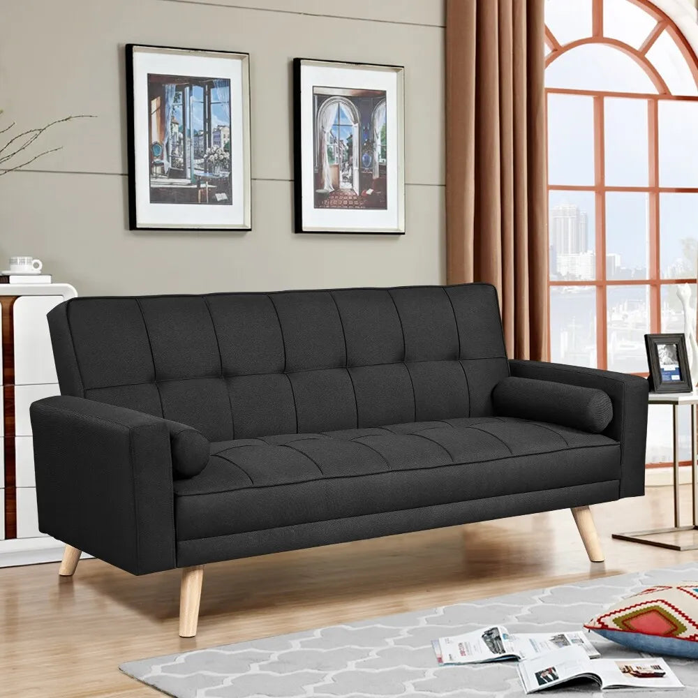 Fabric Sofa Bed 3 Seater Click Clack Living Room Recliner Couch Sofa Living Room