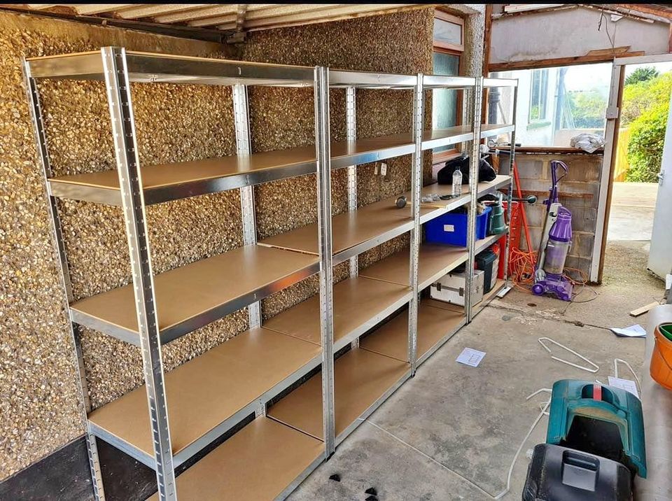 10 x UNITS of 180 x 90 x 40cm. Galvanised 5 Tier Large Racking Shelf Heavy Duty Garage Shelving Storage Shelves HUGE SAVING