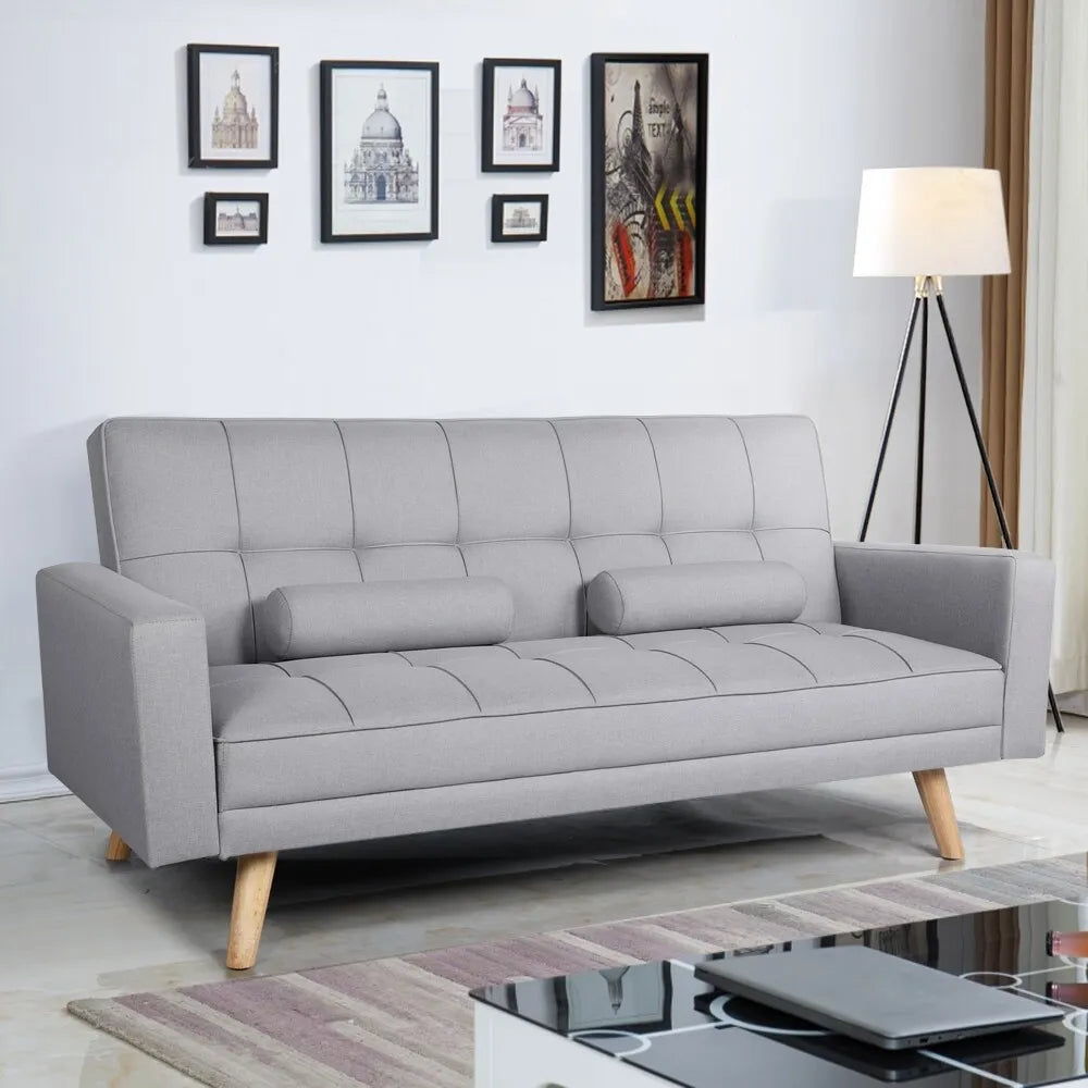 Fabric Sofa Bed 3 Seater Click Clack Living Room Recliner Couch Sofa Living Room