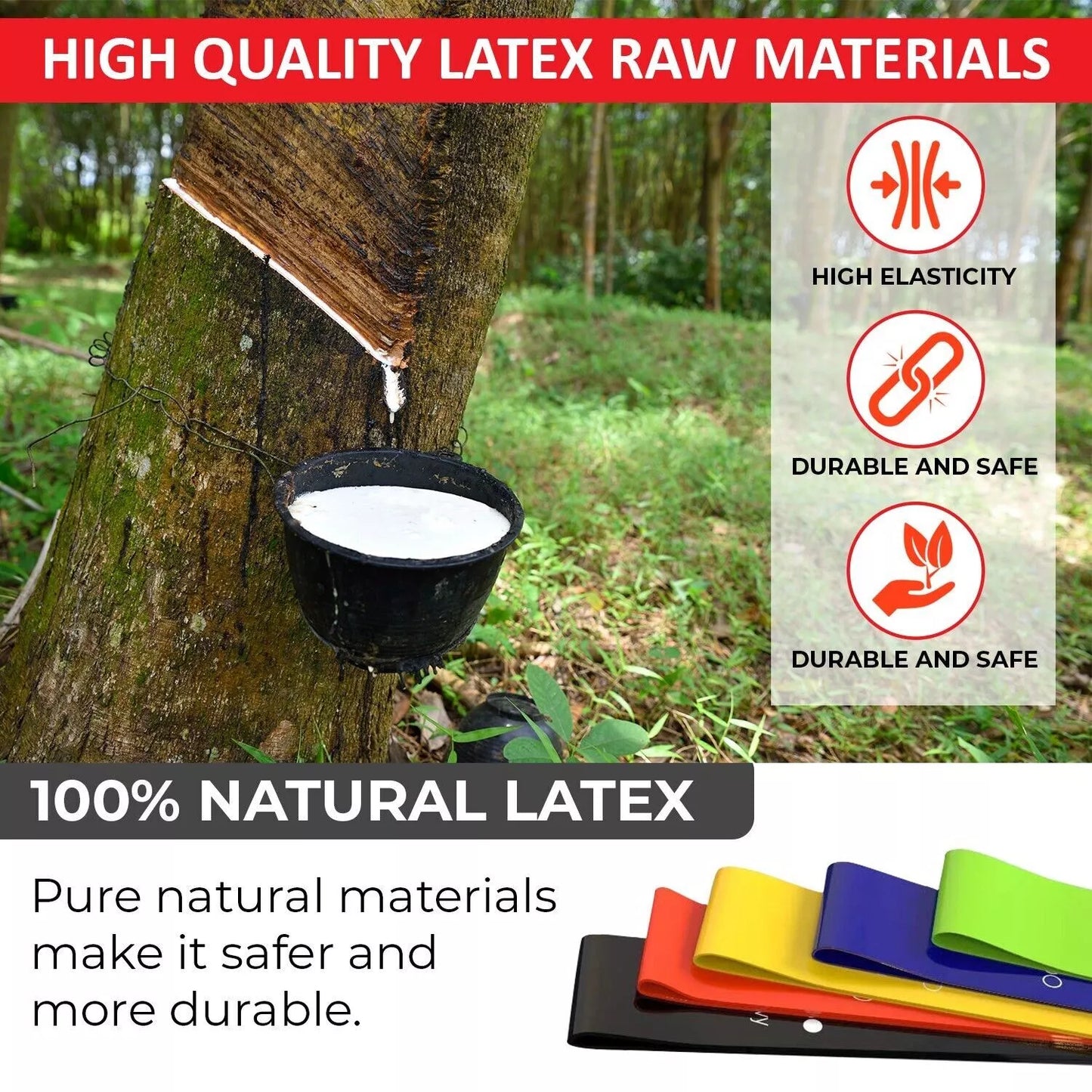 Resistance Bands Exercise Sports Loop Fitness Home Gym Yoga Latex Set Or Singles